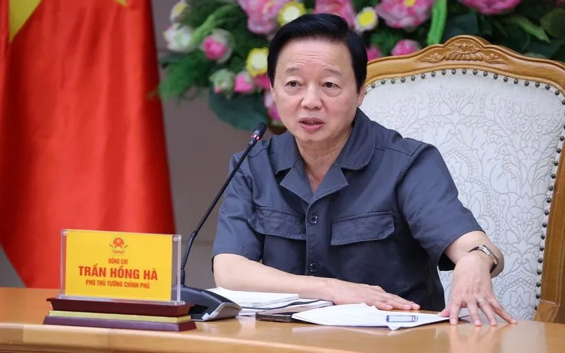 Phó Thủ tướng Trần Hồng Hà phát biểu chỉ đạo. (Ảnh: Văn Điệp/TTXVN) Phó Thủ tướng Trần Hồng Hà phát biểu chỉ đạo. (Ảnh: Văn Điệp/TTXVN)
