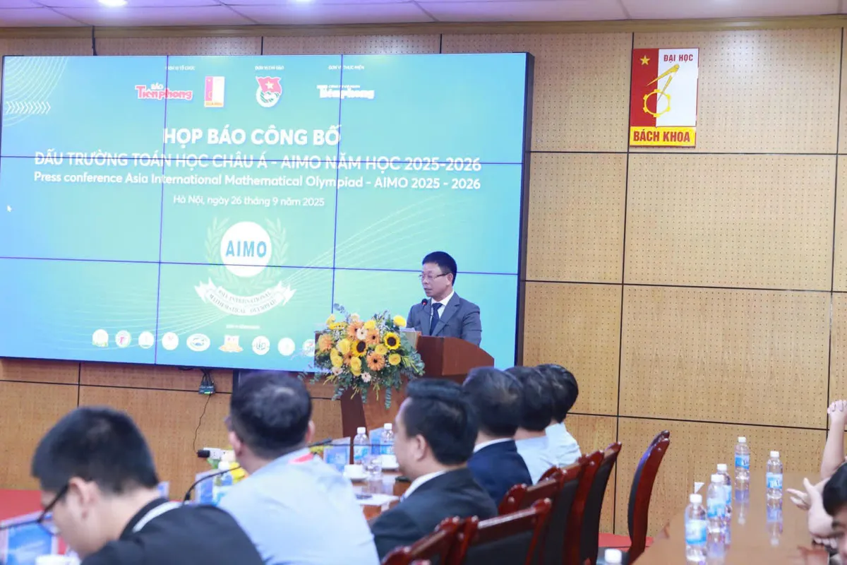 Phát động Đấu trường Toán học Châu Á - AIMO 2025–2026: Khẳng định trí tuệ Việt trên bản đồ quốc tế- Ảnh 2. Phát động Đấu trường Toán học Châu Á - AIMO 2025–2026: Khẳng định trí tuệ Việt trên bản đồ quốc tế- Ảnh 2.