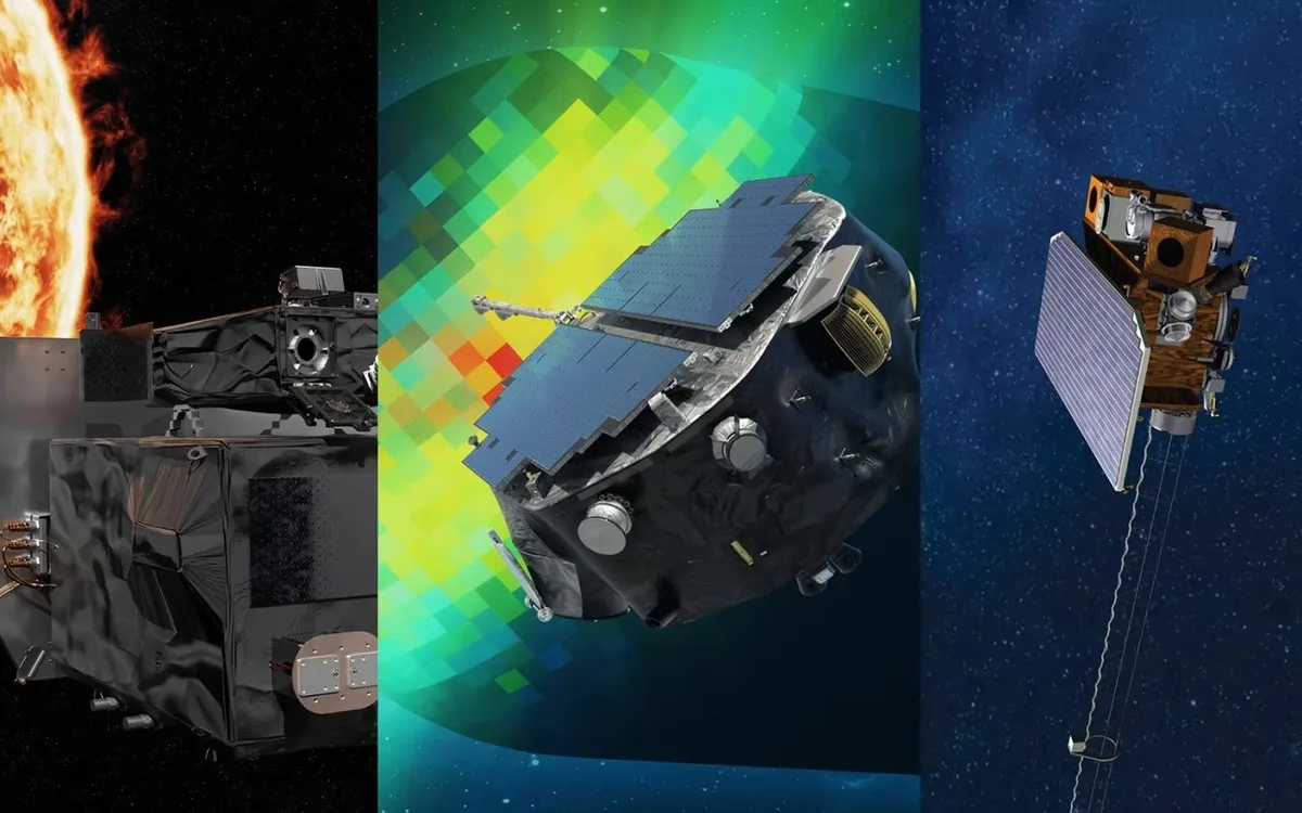 Ảnh minh họa 3 sứ mệnh Carruthers, IMAP và SWFO-L1 (Ảnh: NASA) Ảnh minh họa 3 sứ mệnh Carruthers, IMAP và SWFO-L1 (Ảnh: NASA)