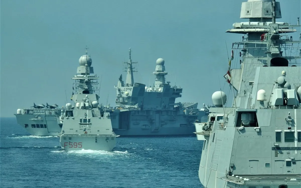 Tàu hải quân Italy (Ảnh tư liệu: Italian Navy) Tàu hải quân Italy (Ảnh tư liệu: Italian Navy)