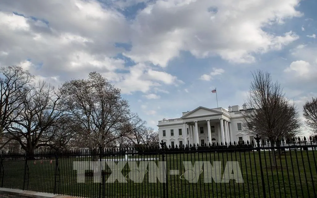 Nhà Trắng tại Washington, D.C., Mỹ. Ảnh: THX/TTXVN
