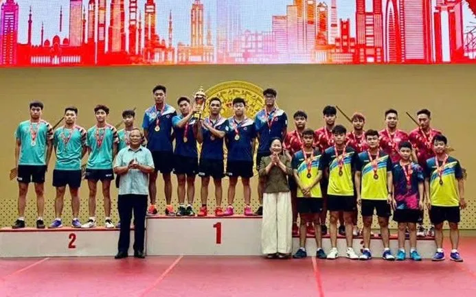 Công an nhân dân T&T giành Huy chương Vàng nội dung đồng đội nam.
