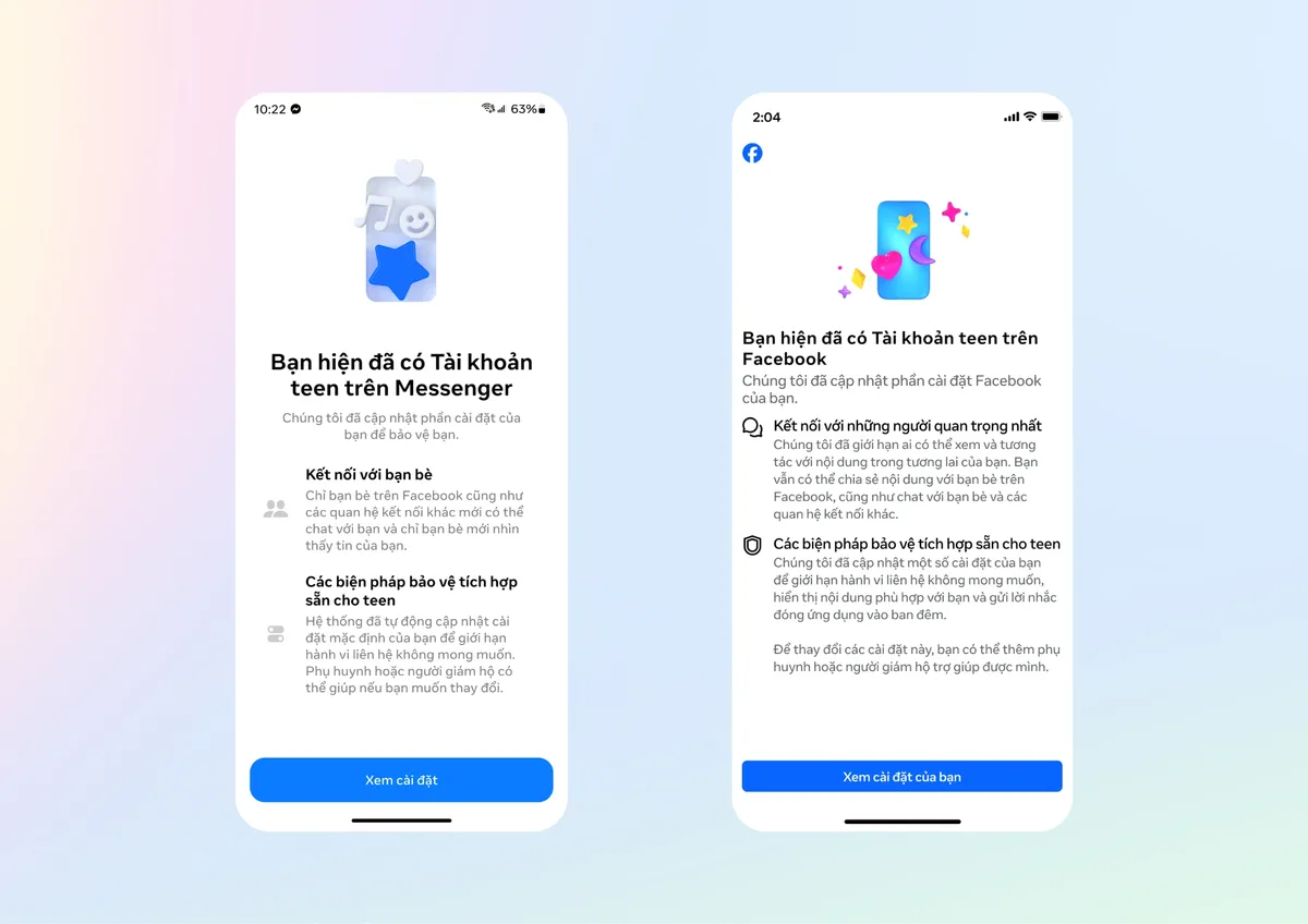 Có gì ở tính năng Teen Account trên Facebook và Messenger?- Ảnh 1. Có gì ở tính năng Teen Account trên Facebook và Messenger?- Ảnh 1.