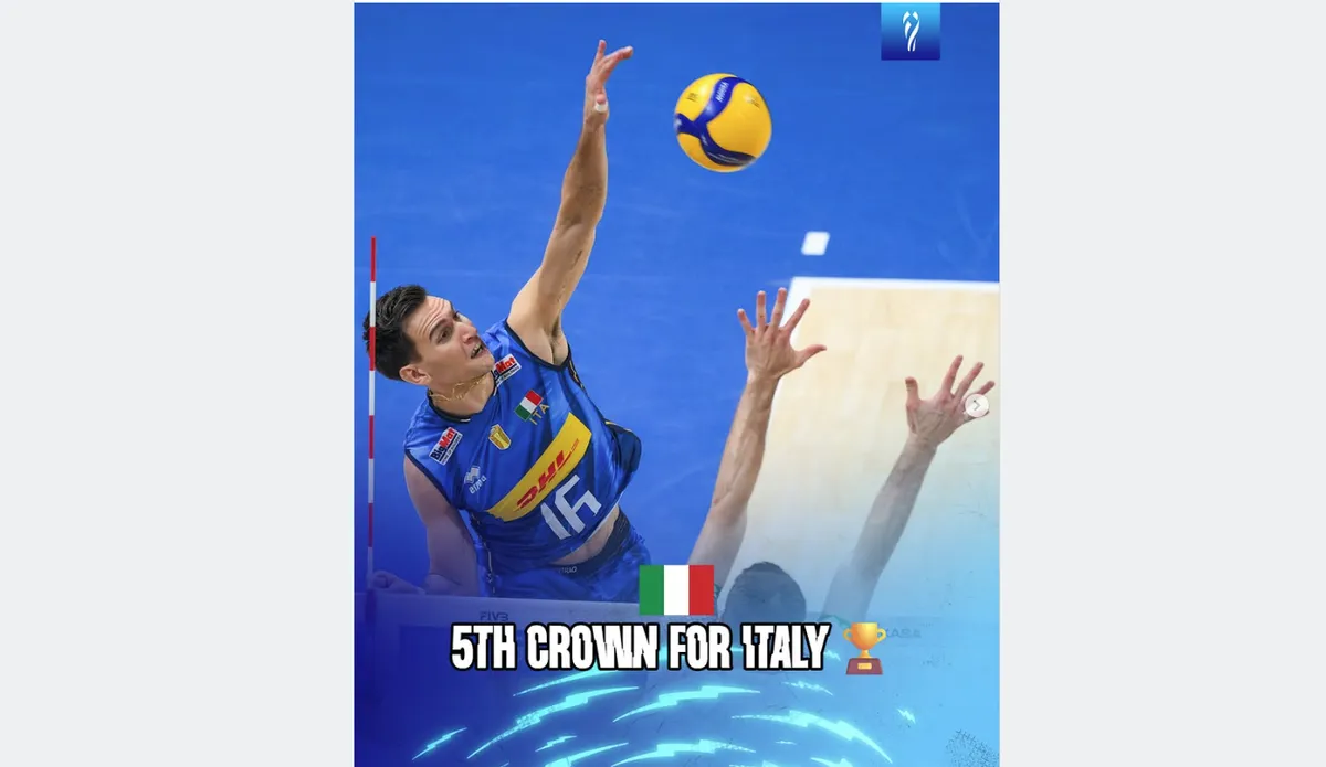 Italy bảo vệ th&agrave;nh c&ocirc;ng ngai v&agrave;ng Giải b&oacute;ng chuyền nam v&ocirc; địch thế giới 2025- Ảnh 1.