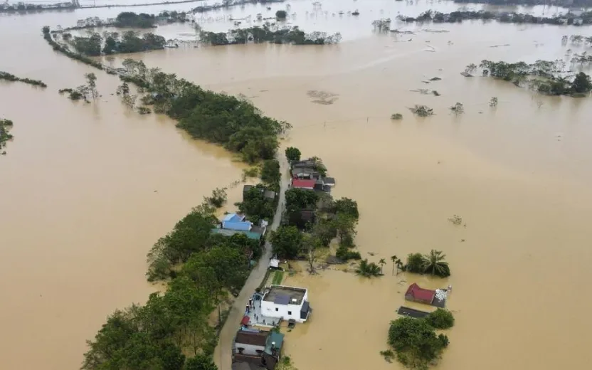 Lũ trên sông gây ngập lụt tại các vùng trũng thấp ven sông, các khu đô thị... (Ảnh minh họa - Ảnh: TTXVN)