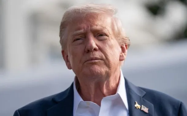 Tổng thống Trump tại khuôn viên Nhà Trắng ngày 26/9. Ảnh: AFP