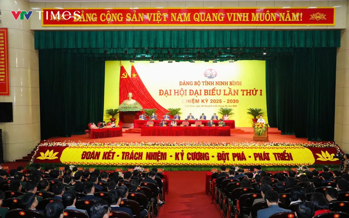 Đại hội đại biểu Đảng bộ tỉnh Ninh Bình lần thứ I, nhiệm ỳ 2025 - 2030. Ảnh: Quốc Hưng
