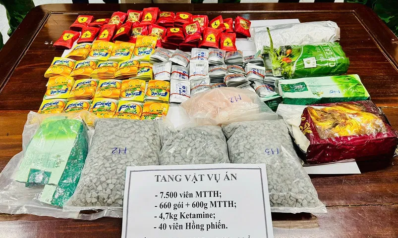 Bắt đối tượng vận chuyển 14 kg ma túy qua biên giới Hà Tĩnh - Ảnh 1.