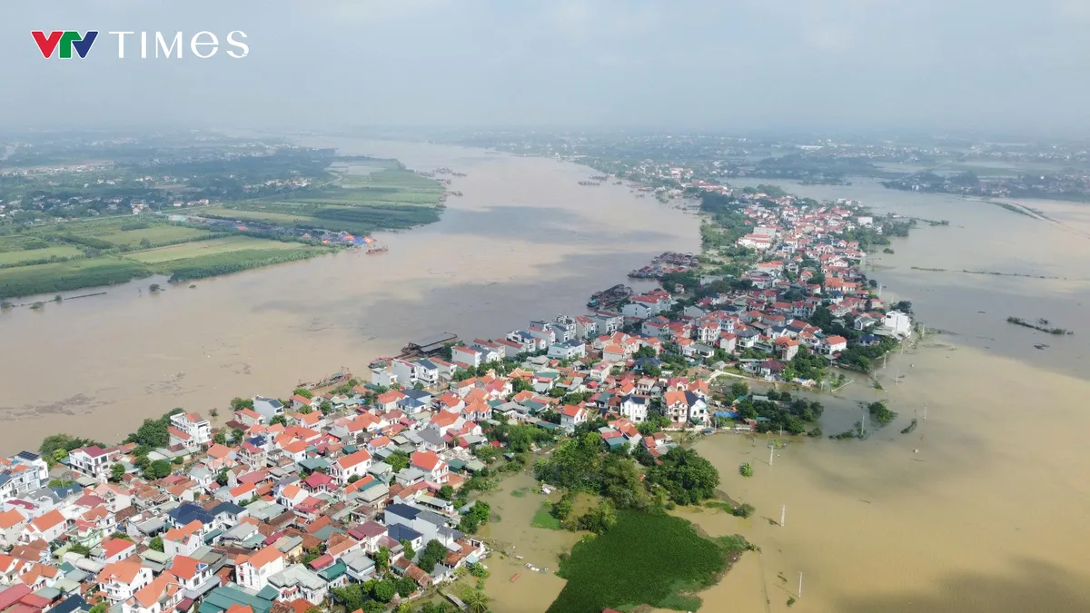 Phú Thọ: Nước sông dâng cao gây ngập cục bộ tại xã Sơn Đông  - Ảnh 1.