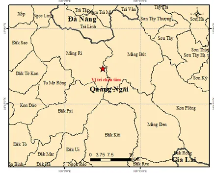 Động đất có độ lớn 3.6 tại Măng Ri, Quảng Ngãi - Ảnh 1.