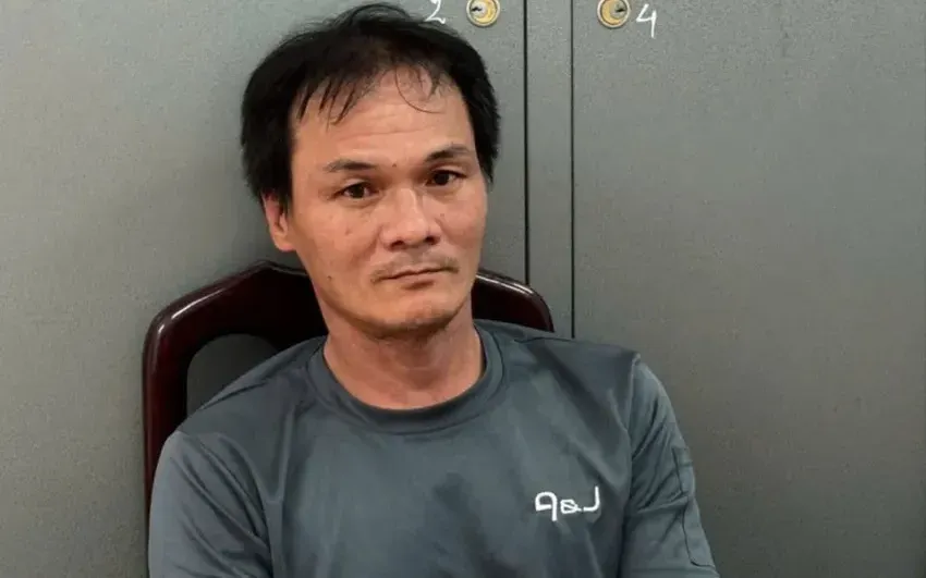 Trương Lâm Vạn bị công an bắt giữ. Ảnh: CA Trương Lâm Vạn bị công an bắt giữ. Ảnh: CA