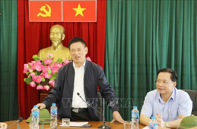 Phó Thủ tướng Hồ Đức Phớc kiểm tra công tác ứng phó mưa lũ tại Lạng Sơn - Ảnh 1.