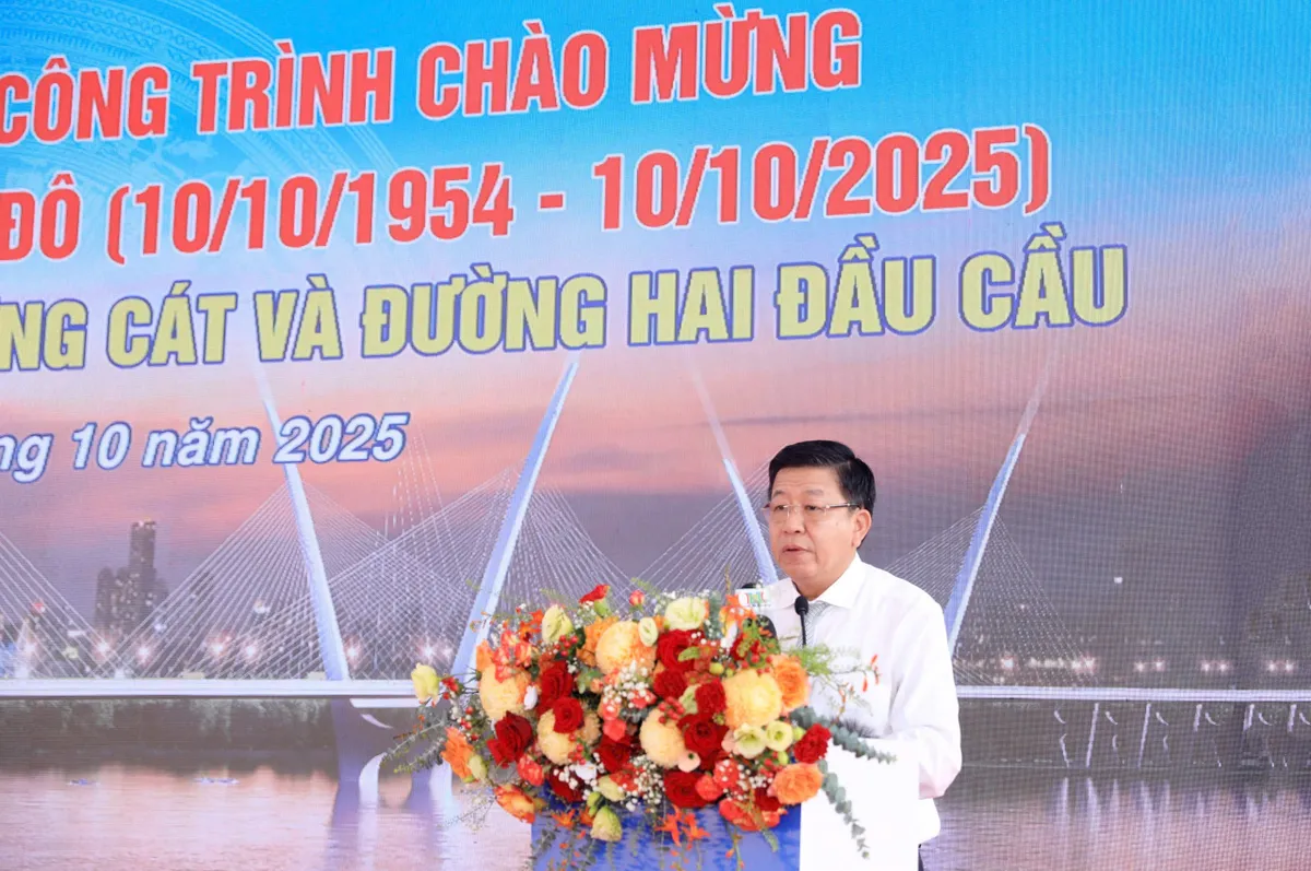 Hà Nội khởi công Dự án cầu Thượng Cát - Cầu thứ 6 bắc qua sông Hồng trong năm 2025 - Ảnh 1.