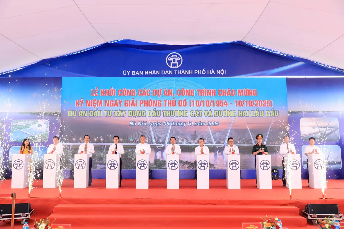 Hà Nội khởi công Dự án cầu Thượng Cát - Cầu thứ 6 bắc qua sông Hồng trong năm 2025 - Ảnh 2.