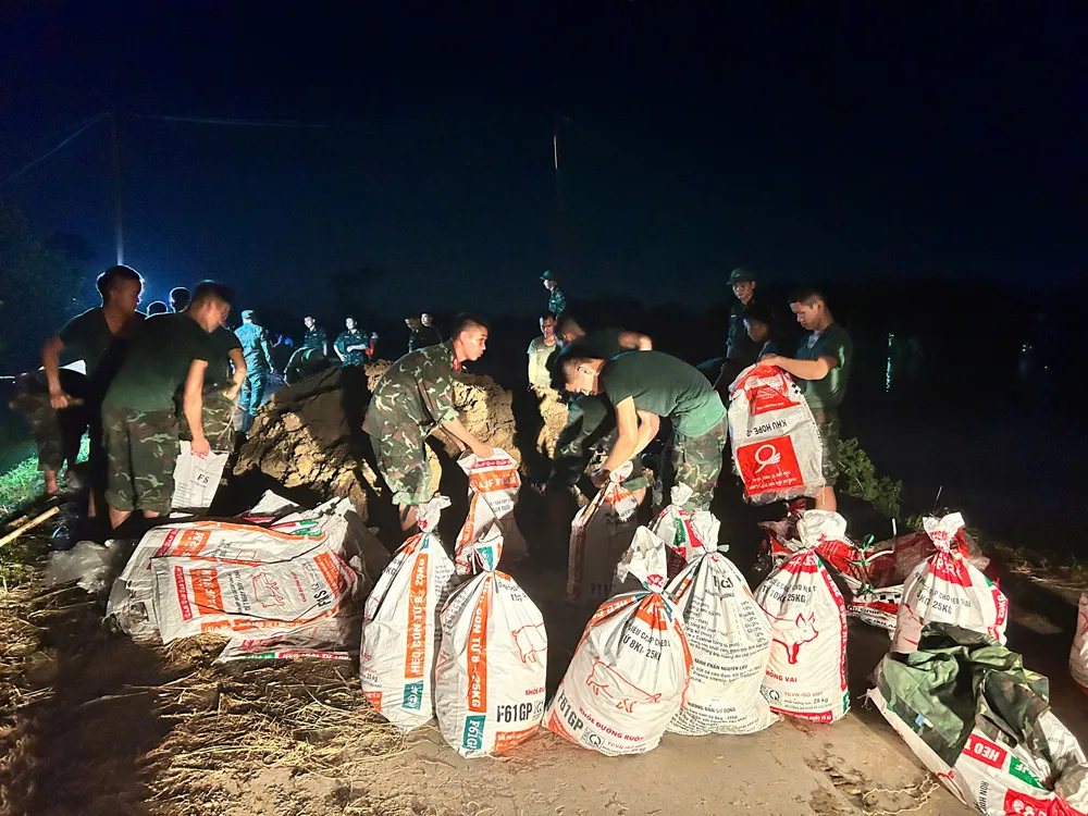 Bắc Ninh: Triển khai khẩn cấp chống tr&agrave;n đ&ecirc;  - Ảnh 4.