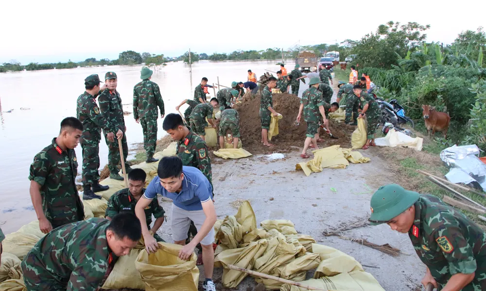 Bắc Ninh: Triển khai khẩn cấp chống tr&agrave;n đ&ecirc;  - Ảnh 3.