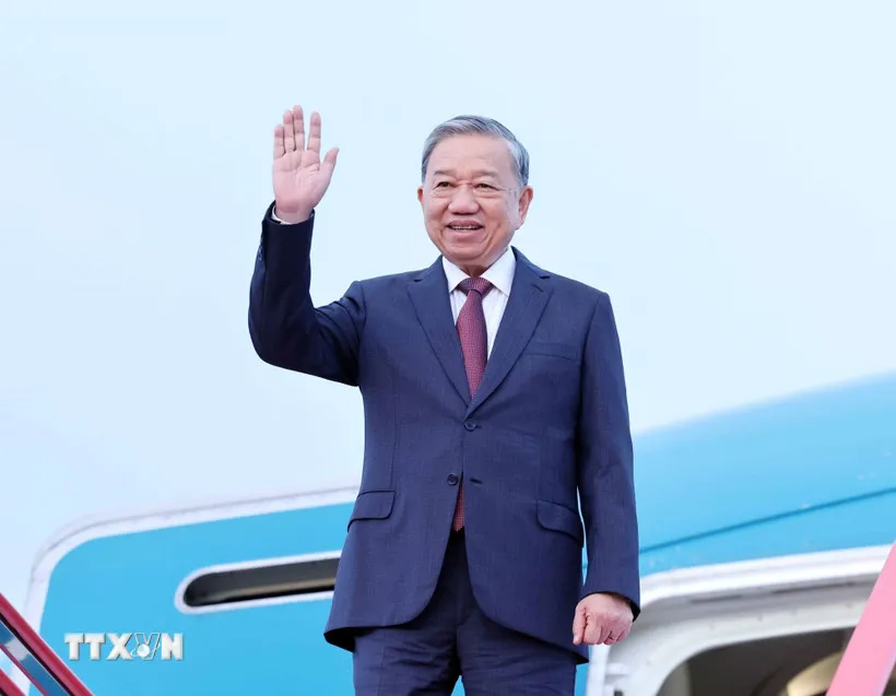 Tổng Bí thư Tô Lâm bắt đầu thăm cấp Nhà nước tới Triều Tiên - Ảnh 1.