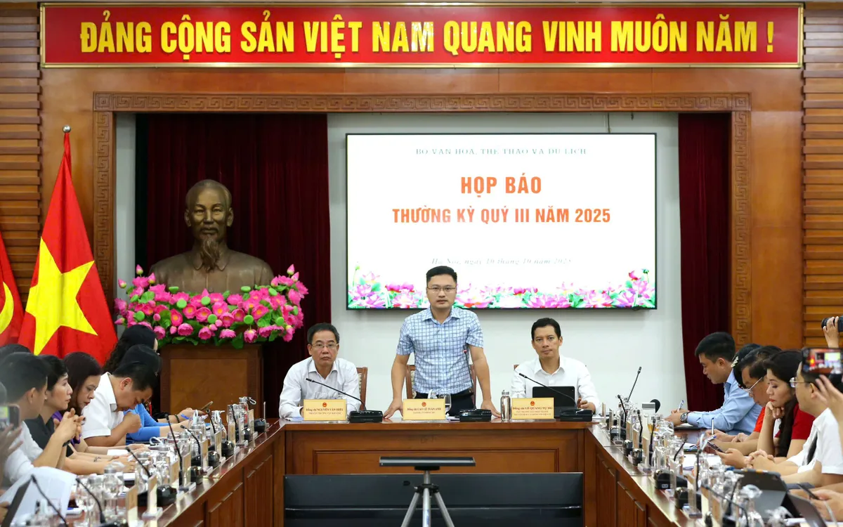 Bộ VHTTDL họp báo thường kỳ Quý III/2025 Bộ VHTTDL họp báo thường kỳ Quý III/2025