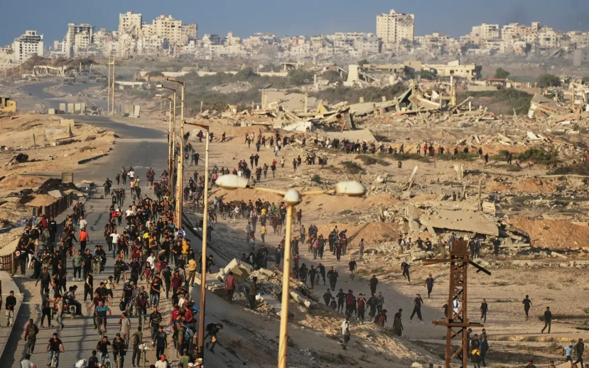 Một góc thành phố Gaza vào ngày 9/10/2025 (Ảnh: AP) Một góc thành phố Gaza vào ngày 9/10/2025 (Ảnh: AP)