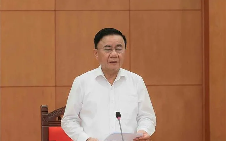 Đồng chí Trần Cẩm Tú, Uỷ viên Bộ Chính trị, Thường trực Ban Bí thư phát biểu chỉ đạo buổi làm việc - Ảnh: TTXVN Đồng chí Trần Cẩm Tú, Uỷ viên Bộ Chính trị, Thường trực Ban Bí thư phát biểu chỉ đạo buổi làm việc - Ảnh: TTXVN