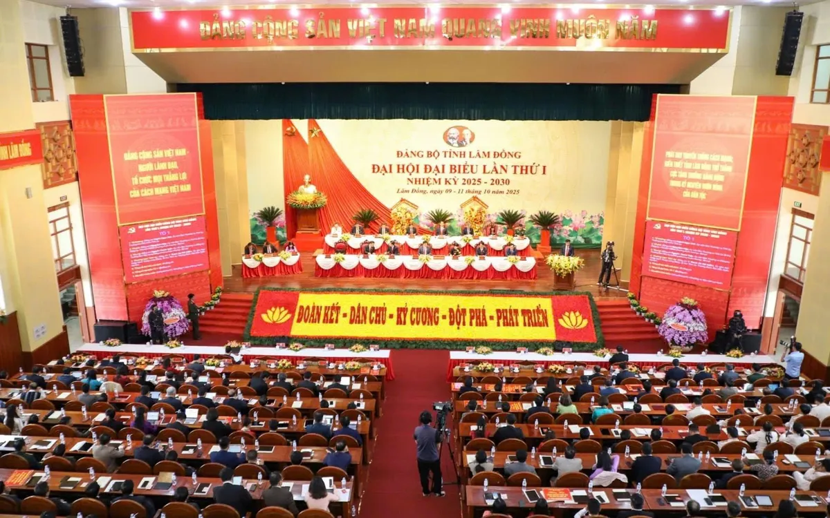 Khai mạc Đại hội đại biểu Đảng bộ tỉnh Lâm Đồng lần thứ I, nhiệm kỳ 2025-2030.