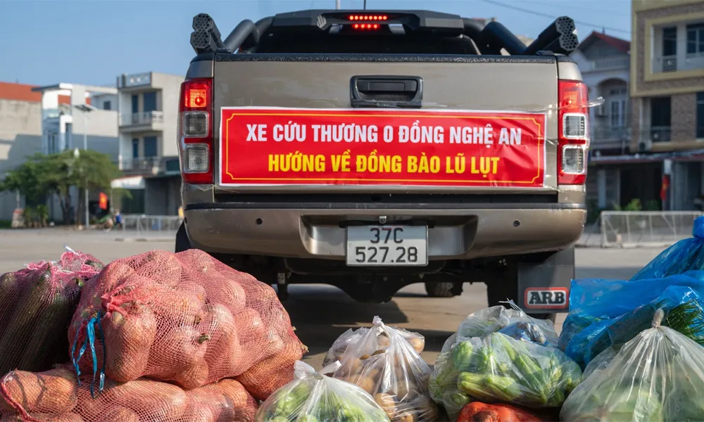 Lan tỏa giá trị nhân văn ở vùng lũ Bắc Ninh - Ảnh 3.