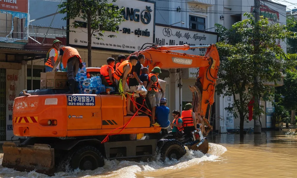 Lan tỏa giá trị nhân văn ở vùng lũ Bắc Ninh - Ảnh 5.