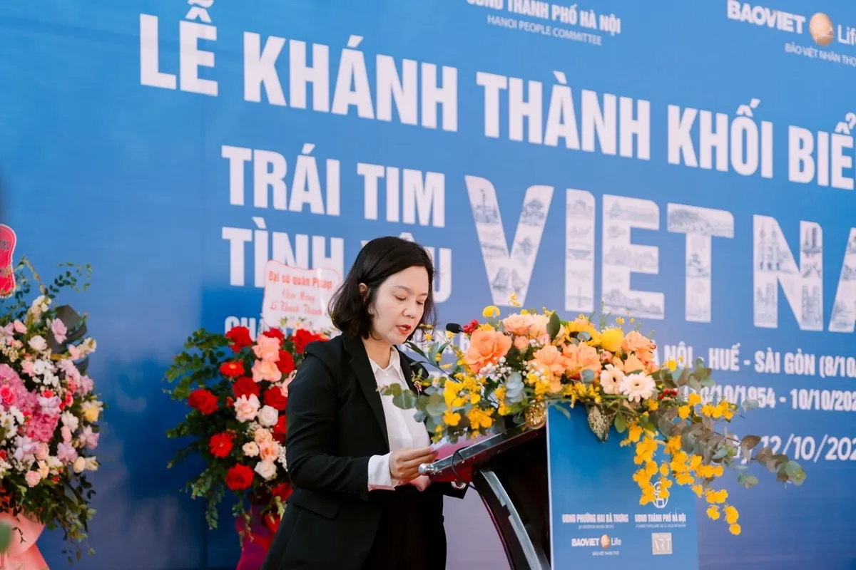 Khánh thành biểu tượng Trái tim Tình yêu Việt Nam tại Công viên Thống Nhất - Ảnh 1.