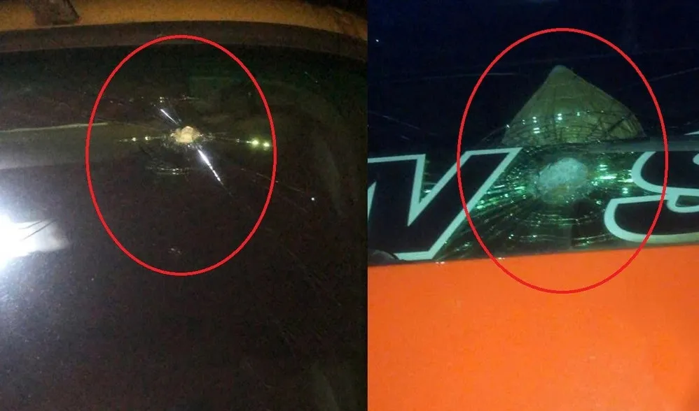 Làm rõ đối tượng ném đá vỡ kính xe trên cao tốc Bãi Vọt - Hàm Nghi - Ảnh 2.