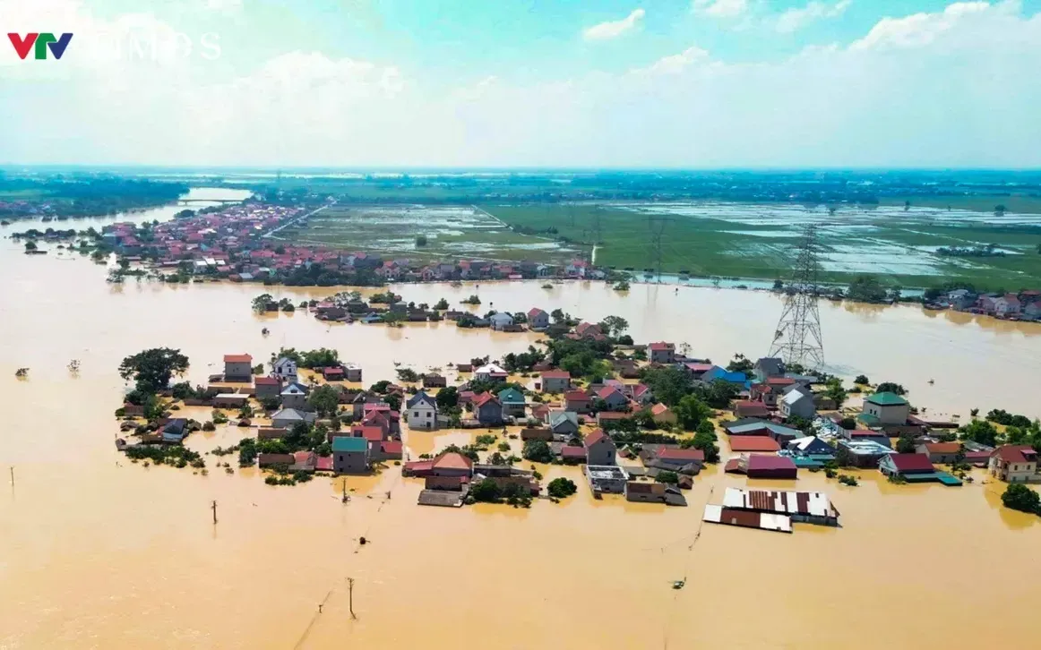 Ngập lụt tại xã Hợp Thịnh, Bắc Ninh. (Ảnh: Quốc Hưng) Ngập lụt tại xã Hợp Thịnh, Bắc Ninh. (Ảnh: Quốc Hưng)