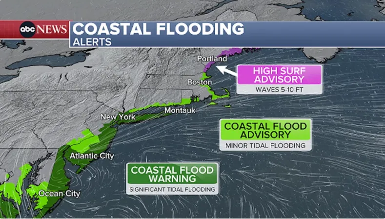 Bão Nor'easter chuẩn bị hoành hành ở Bờ Đông nước Mỹ với mưa lớn và gió giật- Ảnh 1. Bão Nor'easter chuẩn bị hoành hành ở Bờ Đông nước Mỹ với mưa lớn và gió giật- Ảnh 1.