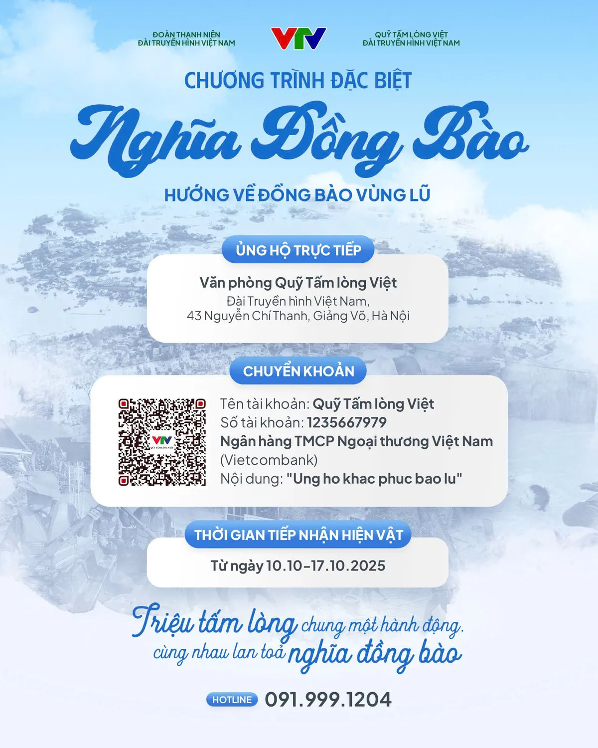 Nghĩa đồng bào - Cùng VTV chung tay vì đồng bào vùng lũ  - Ảnh 2.
