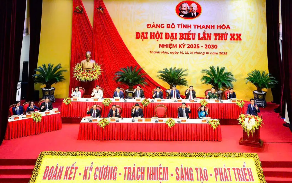 Đại hội đại biểu Đảng bộ tỉnh Thanh Hóa lần thứ XX, nhiệm kỳ 2025 - 2030