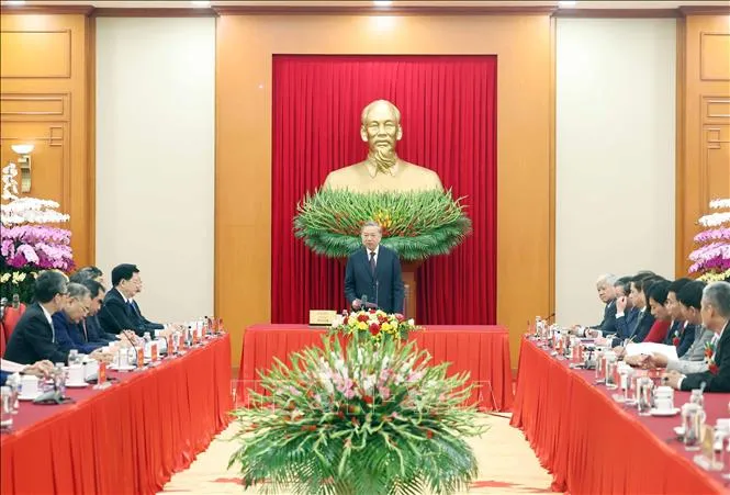 Tổng B&iacute; thư T&ocirc; L&acirc;m: N&ocirc;ng d&acirc;n l&agrave; người l&iacute;nh ti&ecirc;n phong tr&ecirc;n mặt trận an ninh lương thực - Ảnh 1.