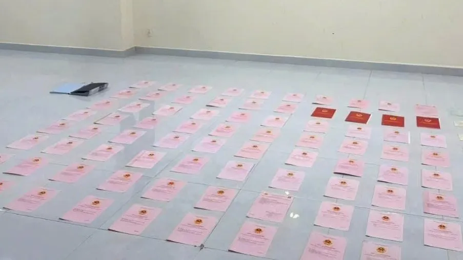 Công an TP Hồ Chí Minh thu giữ 80 sổ đỏ, 4 sổ tiết kiệm, 2 ô tô của Ngân 98 - Ảnh 1.