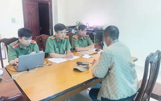 Phòng An ninh mạng và phòng chống tội phạm sử dụng công nghệ cao, Công an tỉnh Lâm Đồng, làm việc với cá nhân vi phạm Phòng An ninh mạng và phòng chống tội phạm sử dụng công nghệ cao, Công an tỉnh Lâm Đồng, làm việc với cá nhân vi phạm