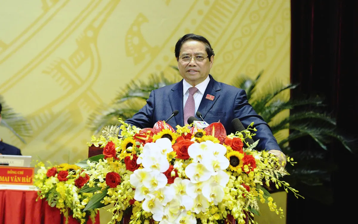 Thủ tướng Phạm Minh Chính phát biểu chỉ đạo tại đại hội Thủ tướng Phạm Minh Chính phát biểu chỉ đạo tại đại hội