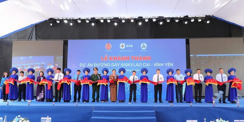 Khánh thành Dự án đường dây 500 kV Lào Cai - Vĩnh Yên- Ảnh 1. Khánh thành Dự án đường dây 500 kV Lào Cai - Vĩnh Yên- Ảnh 1.