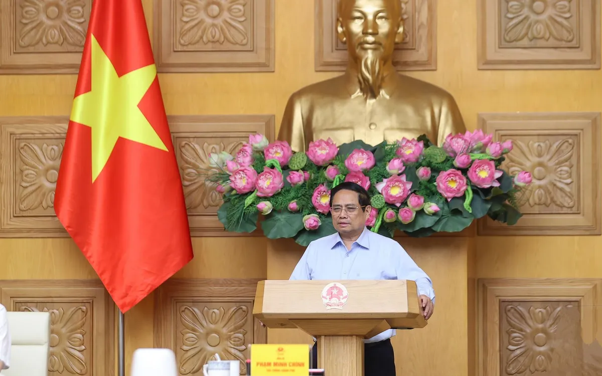 Thủ tướng Chính phủ Phạm Minh Chính chủ trì cuộc họp của Thường trực Chính phủ làm việc với các hội, hiệp hội và doanh nghiệp về việc tháo gỡ khó khăn, vướng mắc trong hoạt động hợp chuẩn, hợp quy sản phẩm, hàng hóa - Ảnh: VGP/Nhật Bắc Thủ tướng Chính phủ Phạm Minh Chính chủ trì cuộc họp của Thường trực Chính phủ làm việc với các hội, hiệp hội và doanh nghiệp về việc tháo gỡ khó khăn, vướng mắc trong hoạt động hợp chuẩn, hợp quy sản phẩm, hàng hóa - Ảnh: VGP/Nhật Bắc