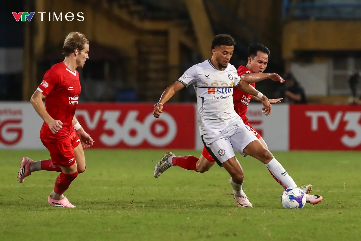 Ngược d&ograve;ng th&agrave;nh c&ocirc;ng, Thể C&ocirc;ng Viettel thăng tiến tr&ecirc;n BXH V.League 2025-2026- Ảnh 1.