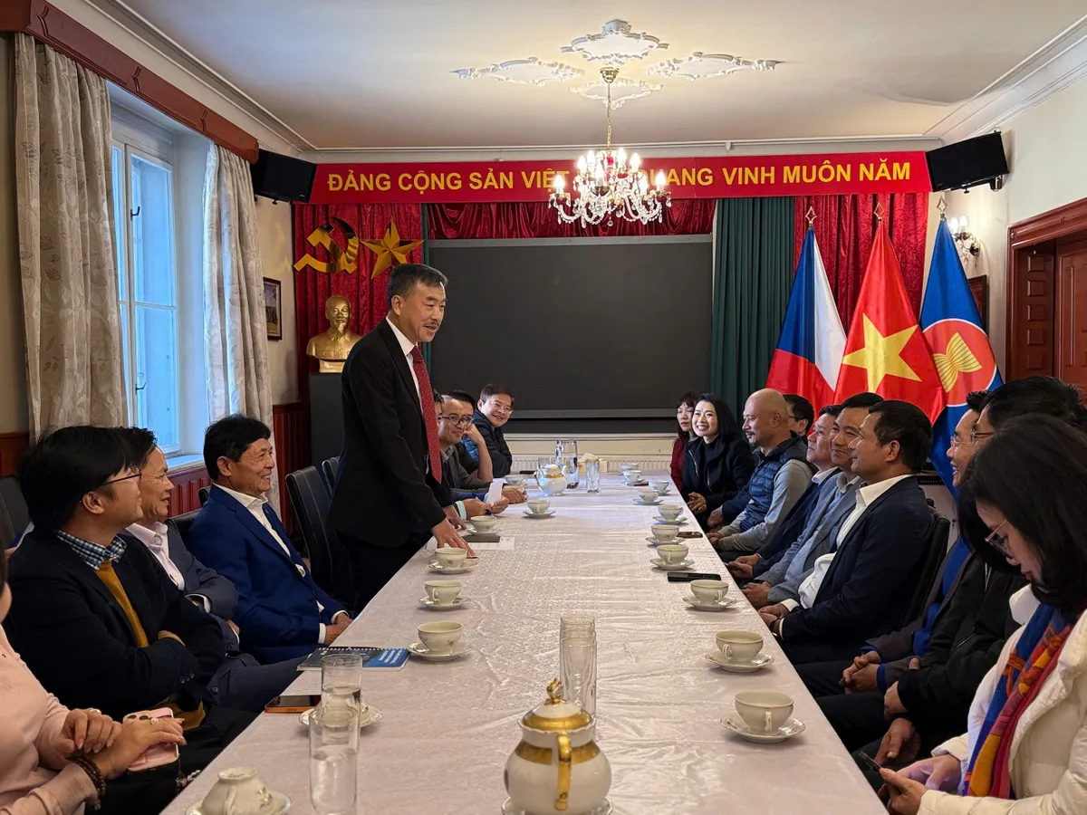 Lãnh đạo Đài THVN làm việc với Đại sứ quán Việt Nam tại Cộng hòa Séc - Ảnh 2.