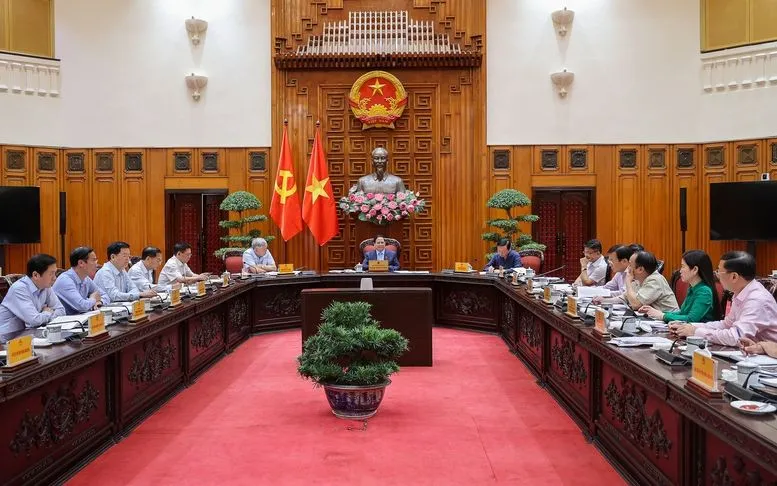 Thủ tướng Phạm Minh Chính chủ trì cuộc họp của Thường trực Chính phủ - Ảnh: VGP