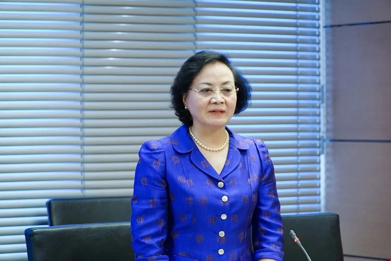 Bộ trưởng Bộ Nội vụ Phạm Thị Thanh Trà. Bộ trưởng Bộ Nội vụ Phạm Thị Thanh Trà.