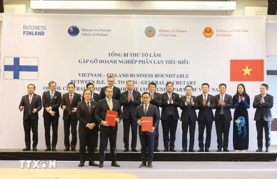 Tổng Bí thư gặp gỡ một số doanh nghiệp Phần Lan tiêu biểu - Ảnh 2.