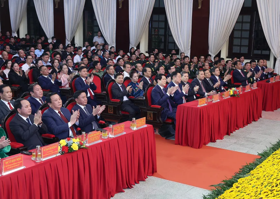 Chủ tịch nước Lương Cường dự Lễ trao giải Cuộc thi Ch&iacute;nh luận về Bảo vệ nền tảng tư tưởng của Đảng lần thứ Năm  - Ảnh 3.