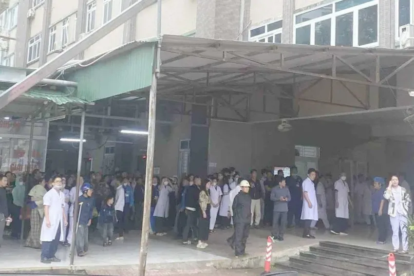 Bắt giữ người đ&agrave;n &ocirc;ng cầm dao tấn c&ocirc;ng nhiều người ở Bệnh viện Sản Nhi Nghệ An - Ảnh 1.