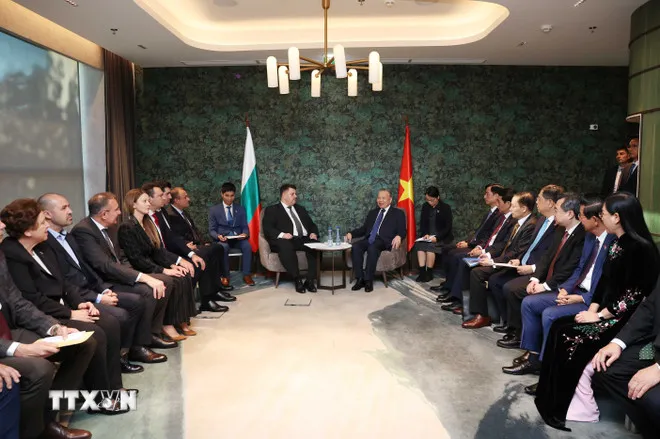 Tổng Bí thư Tô Lâm tiếp Chủ tịch Đảng Xã hội chủ nghĩa Bulgaria và đại diện các đảng cánh tả Bulgaria - Ảnh 1.