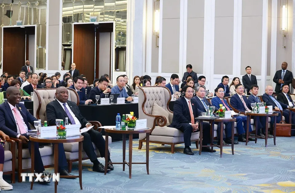 Thủ tướng Phạm Minh Chính cùng Tổng thống Nam Phi dự Diễn đàn doanh nghiệp Việt Nam – Nam Phi - Ảnh 1.