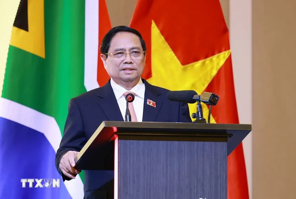 Thủ tướng Phạm Minh Chính cùng Tổng thống Nam Phi dự Diễn đàn doanh nghiệp Việt Nam – Nam Phi - Ảnh 3.