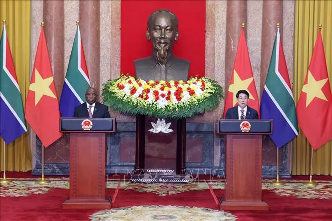 Tuyên bố chung Việt Nam-Nam Phi - Ảnh 1.